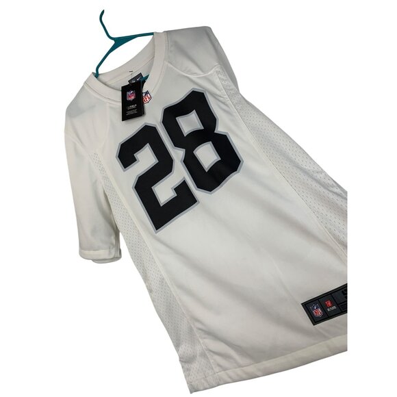 Nike NFL Jacobs Las Vegas Raiders 28 White On-Field Jersey Mens Small Loose Fit - Picture 6 of 9